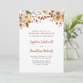 素朴野花夕べ披露宴結婚ズ 招待状 (スタンド正面)