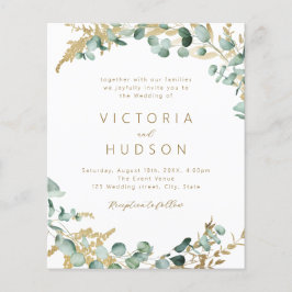 素朴金ゴールドの緑の予算が全て一つ結婚で