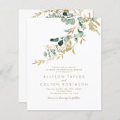 素朴金ゴールドの緑の予算が全て一つ結婚で (正面/裏面)