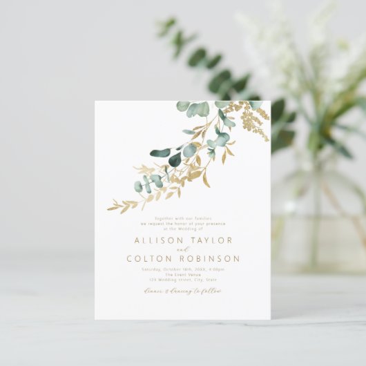 素朴金ゴールドの緑の予算が全て一つ結婚で (スタンド正面)