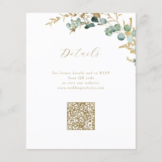 素朴金ゴールドの緑の予算が全て一つ結婚で (裏面)