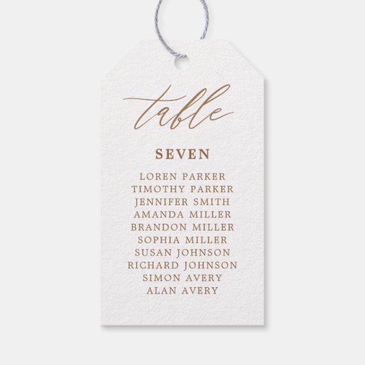 素朴金ゴールドの表結婚数結婚式の引き出物 ギフトタグ (裏面)