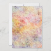 素朴金ゴールドひまわりフローラカントリーウェディング 招待状 (裏面)