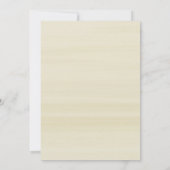 素朴金ゴールドグリッターフローラブライダルシャワーカード 招待状 (裏面)