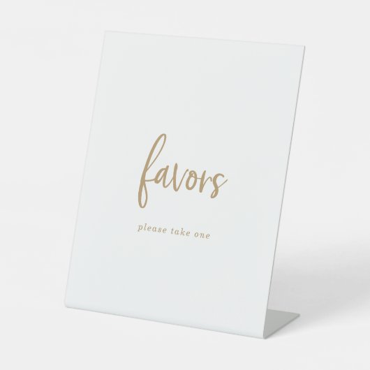 素朴金ゴールドスクリプト結婚式の引き出物記号 台座サイン (正面)