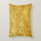 素朴金ゴールドデジタルプリント アクセントクッション (正面(垂直))