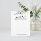 素朴金ゴールドフローラ結婚のバケットリストカード ポストカード (スタンド正面)