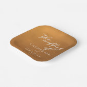 素朴金ゴールドボヘ結婚ミアン ペーパープレート (傾斜あり)