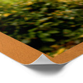 素朴金ゴールド婚約フォト秋の結婚式へようこそ ポスター (角)