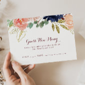 素朴金ゴールド書はゲームカードの数を推測 名刺