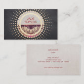 素朴金ゴールド枠ロゴ 名刺 (正面/裏面)