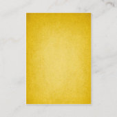 素朴金ゴールド結婚フローラ エンクロージャーカード (裏面)