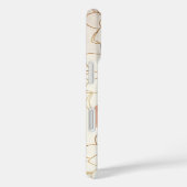 素朴金ゴールド赤面水彩フローラ Case-Mate iPhoneケース (裏面 / 右)