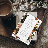 素朴金ゴールド、紫、およびピンクのフローラ4白結婚色 招待状