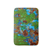 素朴金属剥絵を描離グランジヴィンテージ – ソフト バスマット (正面縦)