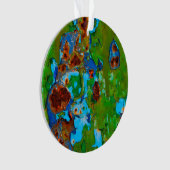 素朴金属剥離絵を描ヴィンテージグランジアクリル オーナメント (正面)