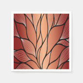 素朴銅文様離れ柄 スタンダードカクテルナプキン (正面)