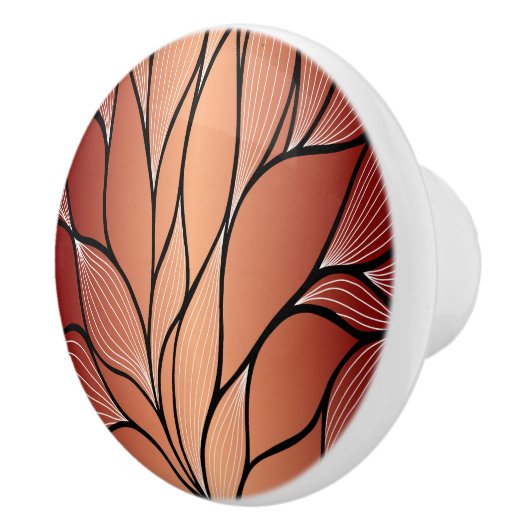 素朴銅文様離れ柄 セラミックノブ (右)