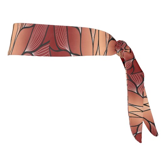 素朴銅文様離れ柄 タイヘッドバンド (回転90)