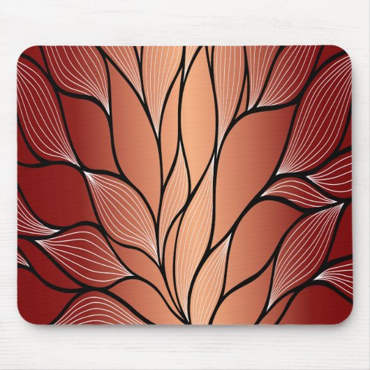 素朴銅文様離れ柄 マウスパッド (正面)