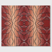 素朴銅文様離れ柄 ラッピングペーパー (フラット)