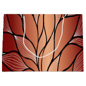 素朴銅文様離れ柄 ラージペーパーバッグ (正面)