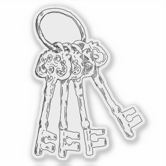 素朴鍵 シール (正面)