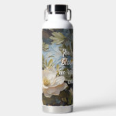素朴開花カスタムの退職金 ウォーターボトル (正面)