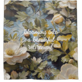 素朴開花カスタムの退職金 シャワーカーテン (正面)