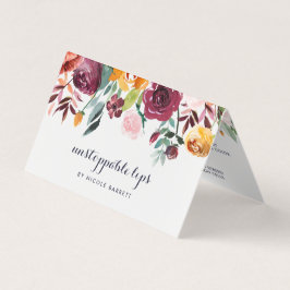 素朴開花リッププロダクトディストリビューターのヒントとトリック 名刺