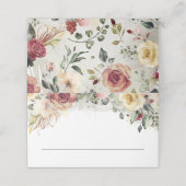 素朴開花秋の結婚式 プレイスカード (外部開封)