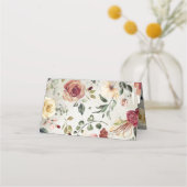 素朴開花秋の結婚式 プレイスカード (裏面)