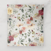 素朴開花秋の結婚式 プレイスカード (内部開封)