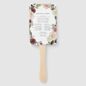 素朴開花結婚式 プログラム ハンドファン (裏面)