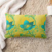 素朴開花腰枕：家庭用フローラチャーム ランバークッション (ブランケット)