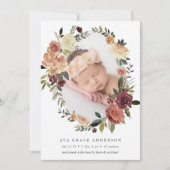 素朴開花誕生発表 案内状 (正面)