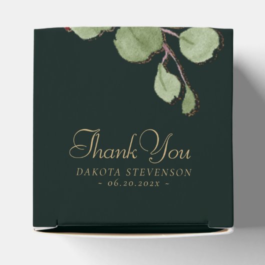 素朴開花 |テラコッタとマルサラレッドカスタム フェイバーボックス (上部)