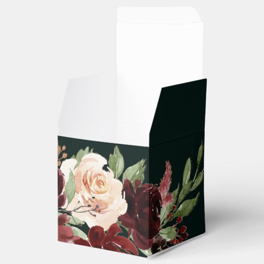 素朴開花 |テラコッタとマルサラレッドカスタム フェイバーボックス (オープン)