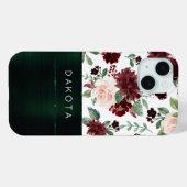 素朴開花 |テラコッタとマルサラレッドカスタム Case-Mate iPhoneケース (裏面 (横))