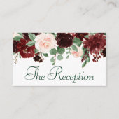 素朴開花 |テラコッタとマルサラ披露宴 エンクロージャーカード (正面)