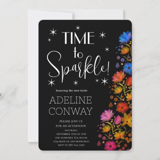 素朴開花&ブライダルドリームズ 招待状 (正面)