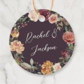 素朴開花 |水彩リース結婚ズ フェイバータグ (正面)