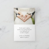 素朴開花 | TerracottaとMarsalaの写真 サンキューカード (内部)