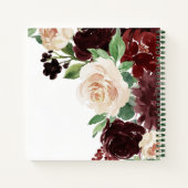 素朴開花 | Terracottaレッドフォトゲストブック ノートブック (裏面)