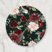 素朴開花 | Terracotta Marsala Love and 感謝してい フェイバータグ (裏面)