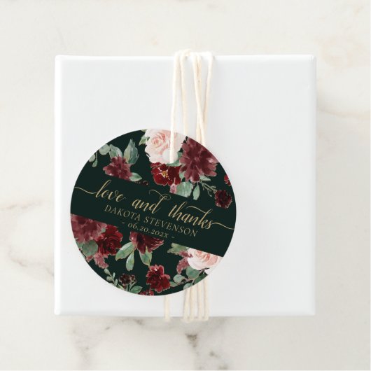 素朴開花 | Terracotta Marsala Love and 感謝してい フェイバータグ (インサイチュ)