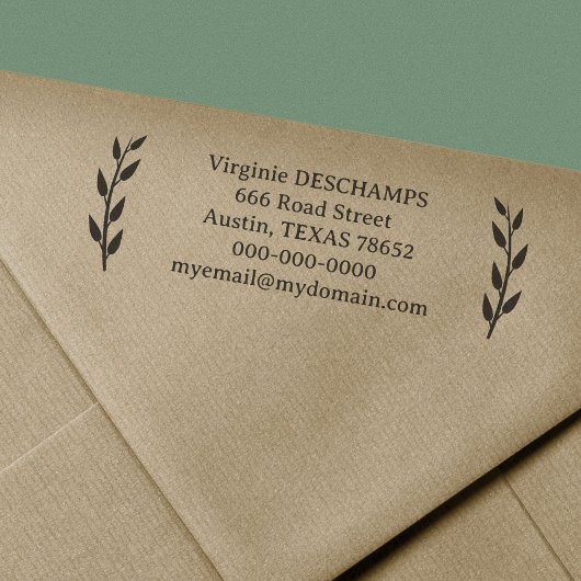 素朴離れ差出人住所 セルフインキングスタンプ