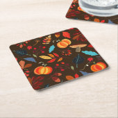 素朴離れ&パンプキンズコースター スクエアペーパーコースター (アングル)