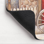 素朴雪だるま冬場 マウスパッド (コーナー)