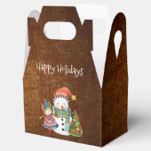 素朴雪だるま&ドールクリスマスゲーブルビーフボックス フェイバーボックス (オープン)